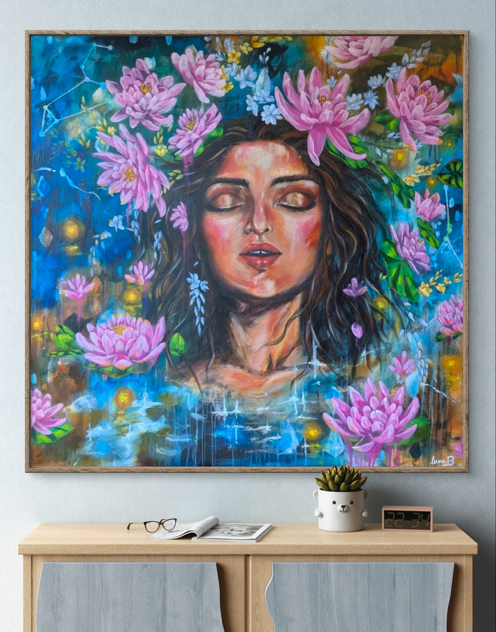 July in Bloom | 101.6cm x 101.6cm | Original Acrylic
