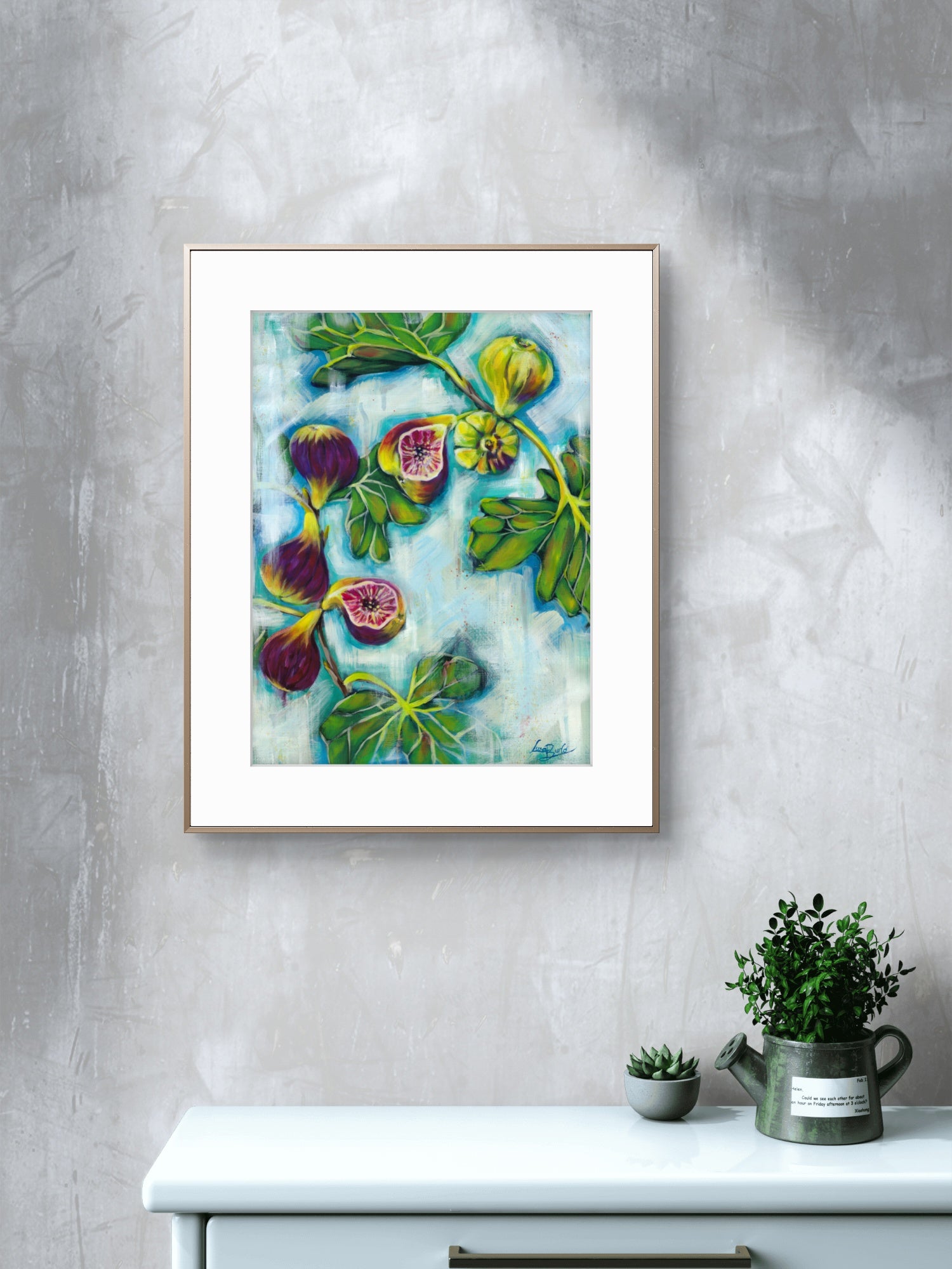 Figs | 42 cm x 54.5 cm | Original on Paper | The Mediterranean Table