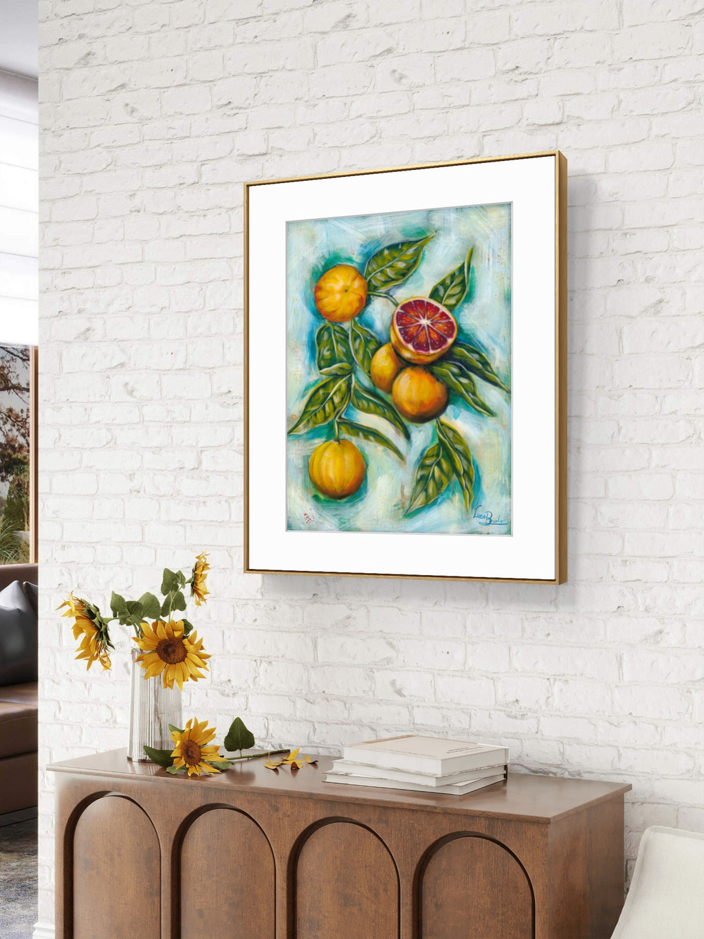 Blood Oranges | 42 cm x 54.5 cm | Original on Paper | The Mediterranean Table