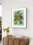 Blood Oranges | 42 cm x 54.5 cm | Original on Paper | The Mediterranean Table