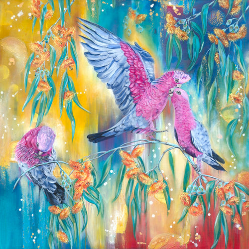 Blush in the Branches | 101.6cm x 101.6 cm | Original Acrylic