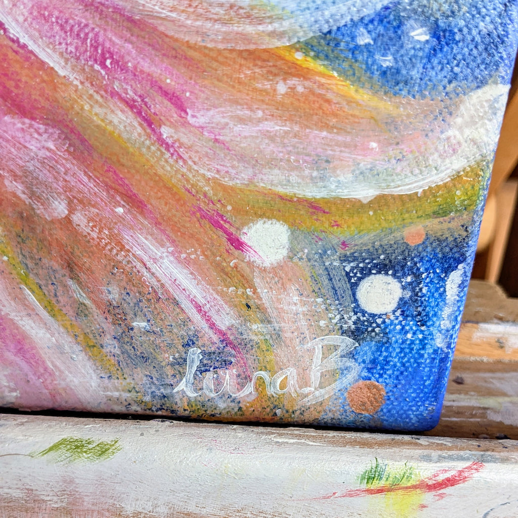 SOLD OUT | Peachy Cosmos | 61cm x 46cm | Original Acrylic