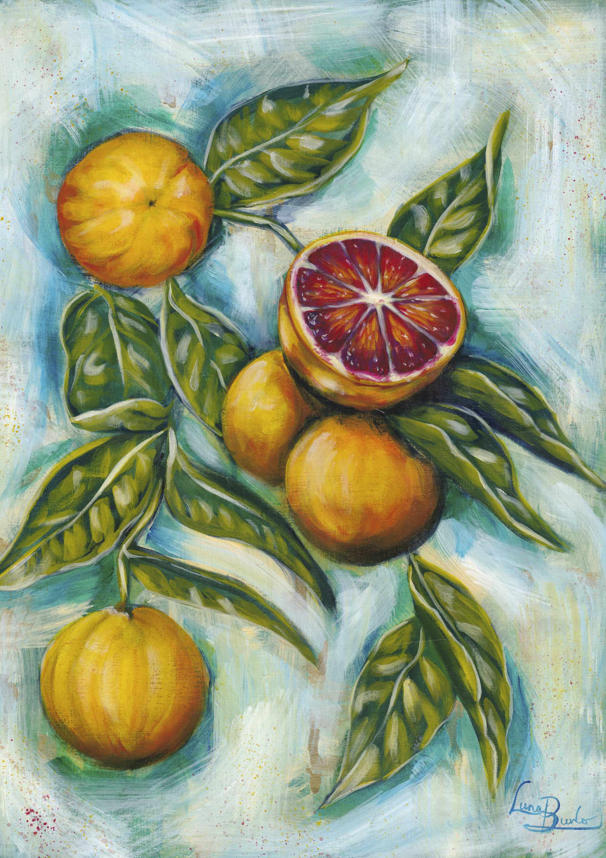 Blood Oranges | Fine Art Print on Paper | The Mediterranean Table