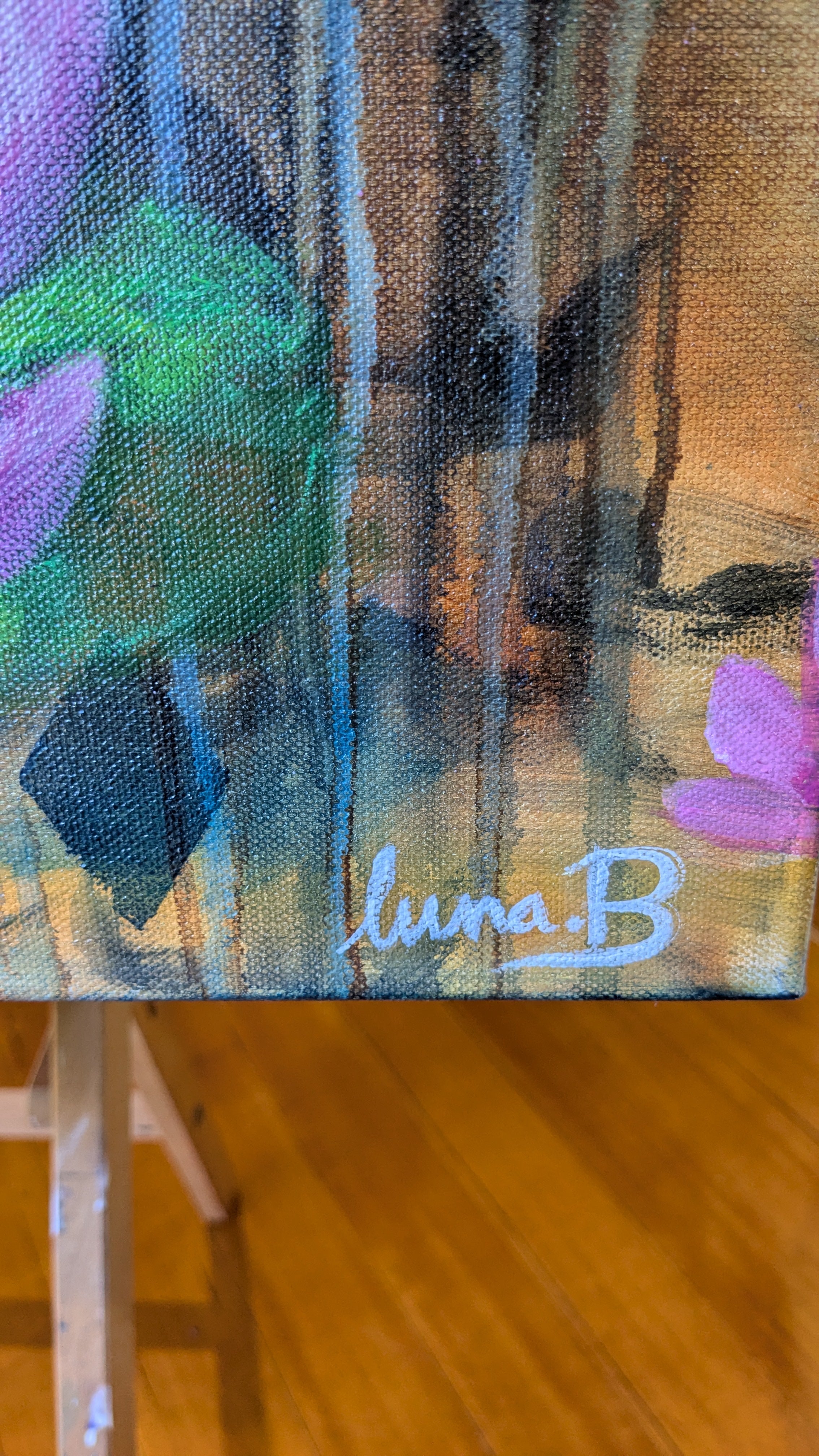 Origianl acrylic artwork signed by Luna Burlo