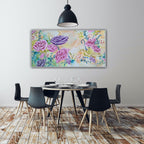 SOLD OUT | Spring Roses Pink Waltz | 101cm x 51cm | Original Acrylic