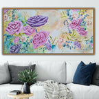 SOLD OUT | Spring Roses Pink Waltz | 101cm x 51cm | Original Acrylic